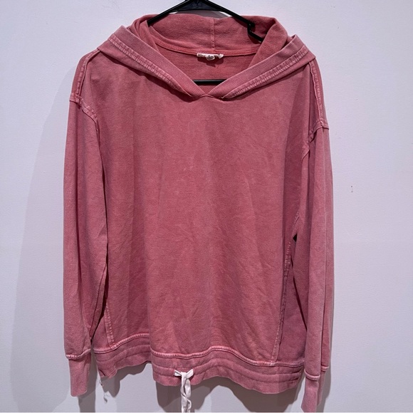 Jane and Delancey Tops - Jane and Delancey Dusty Rose Acid Washed Hoodie